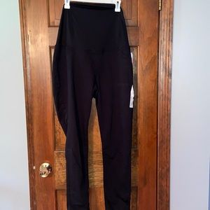 Isabel Maternity Crossover Panel Black pants